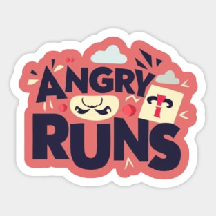 Angry Runs Sticker